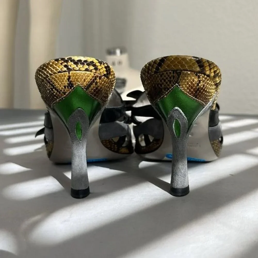 MiuMiu AW 2008 DragonflySlide Mules Heels - Picture 5 of 12